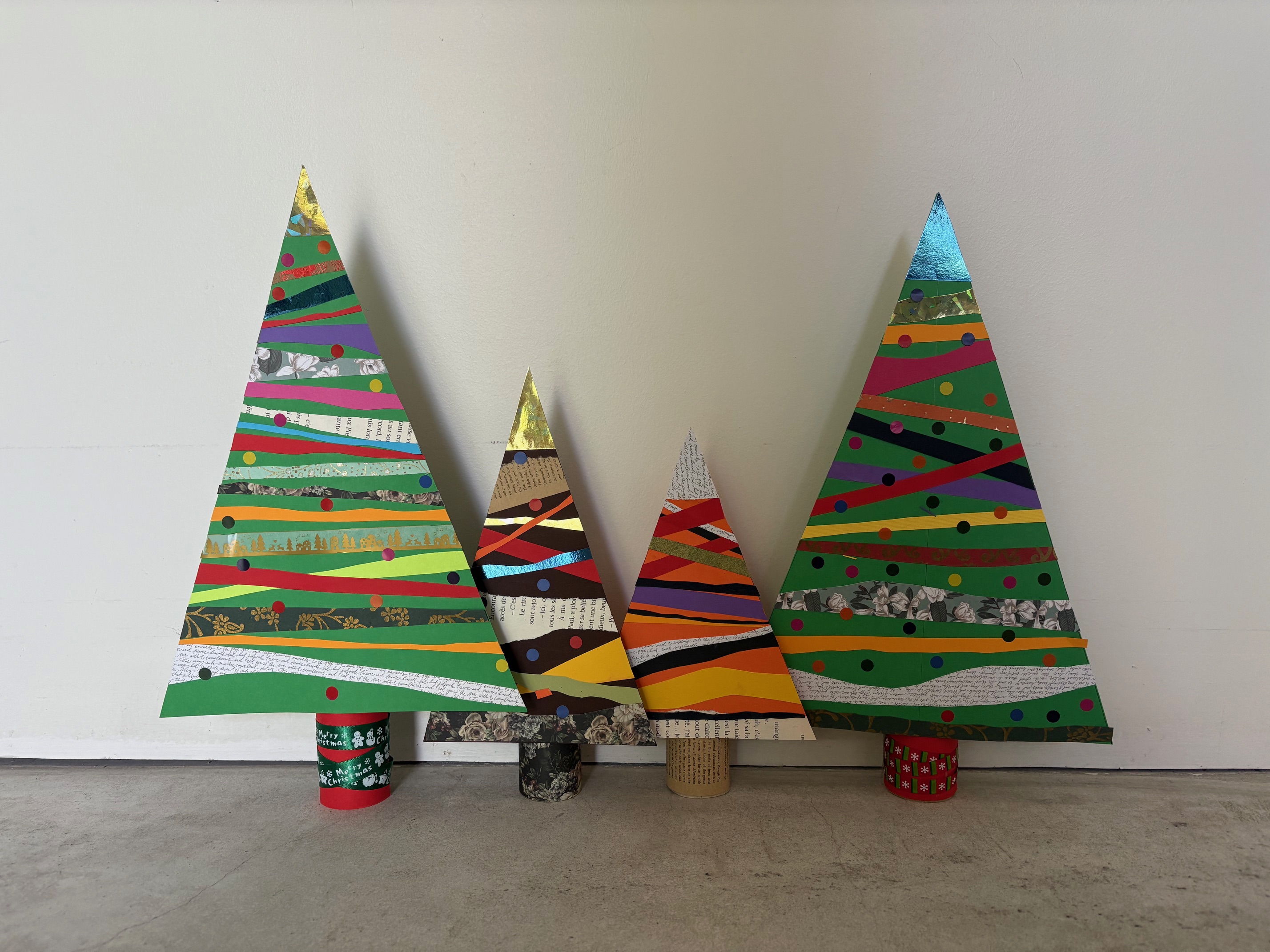 Création de sapins de Noël 